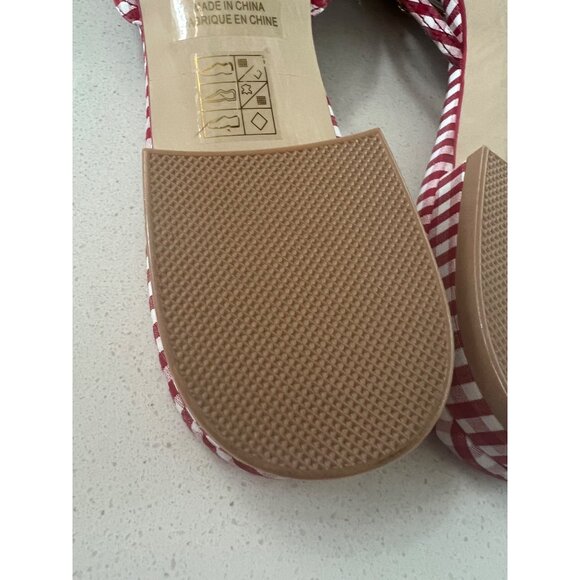 Jeffrey Campbell Women's Abeegail Gingham Slide Sandals Size 8.5 - Picture 8 of 9